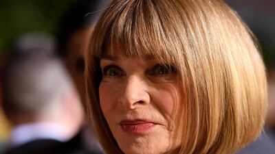 Anna Wintour: The US ‘Vogue’ editor’s dedication to the bob has made it her signature. 'I’ve had the same haircut for 100 years, and I wore my glasses for 100 years, and I tend not to change,' she’s said of her style. AFP