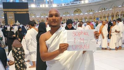 A Dubai worker at Makkah