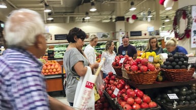 Supermarkets are bringing produce from ships on the UAE's east coast, the Red Sea, and are even considering overland routes from Europe. Antonie Robertson / The National