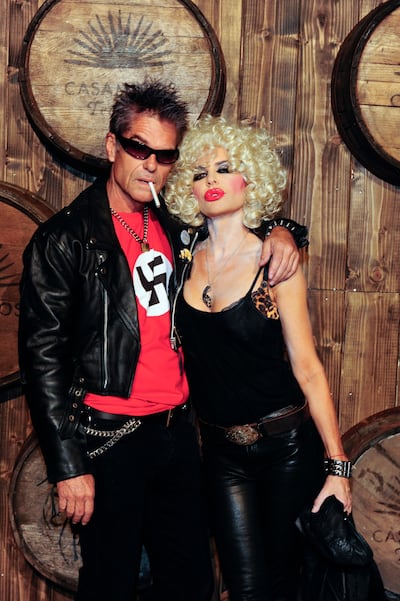 Harry Hamlin and Lisa Rinna attend the Casamigos Halloween Party in 2015. Getty Images