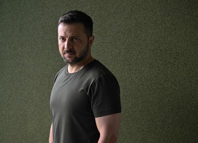 Ukrainian President Volodymyr Zelenskyy is a fan of Eric Clapton and Guns N' Roses. AFP