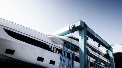 'Majesty 175' is crafted from advanced composite materials such as carbon fibre and vinylester. Courtesy Gulf Craft