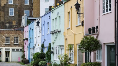 Mews residential properties in the Paddington area of London. Average house prices were up 9.5 per cent in May from the same month a year earlier – equivalent to £22,000 over 12 months. Bloomberg