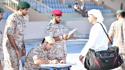 The second batch of National Service recruits report for training at various locations on Saturday, Dec 20th, 2014. WAM