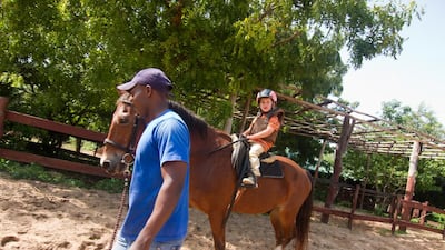 Jake Stuart rising a horse at Kinondo Kwetu in Kenya. Photo by Stuart Butler