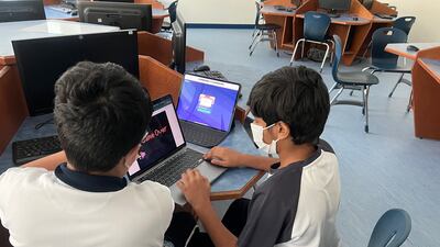 Pupils in the UAE participate in the programme. Photo: Games for Change