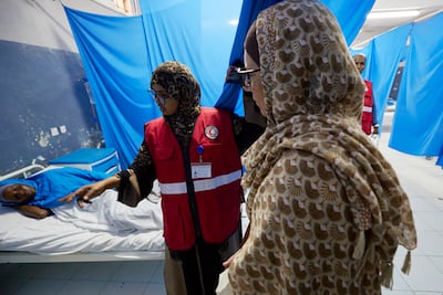 Yasmine Praz Dessimoz during a visit to Somalia. Photo: ICRC