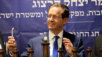 Israeli President Isaac Herzog, who will fly to the UAE on Sunday, January 30, for a two-day visit. AP