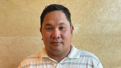 Roland Baltazar, a Filipino delivery driver in Abu Dhabi, has won Dh1 million from the Mahzooz draw. Mahzooz