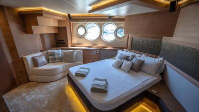 The yacht can accommodate up to eight people in its cabins. Courtesy Camper & Nicholsons