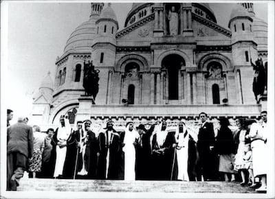 At the Basilica of the Sacred Heart of Paris. Courtesy The Victor Hashem Family Collection