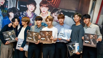 BTS will speak at the 2020 UN General Assembly. EPA