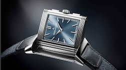 With its slim case, leather strap and silvered dial, the Jaeger-LeCoultre Reverso is an apt dress watch for the season. Photo: Jaeger-LeCoultre