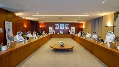 The Emirates Development Bank held its fourth board meeting on Thursday. Courtesy EDB