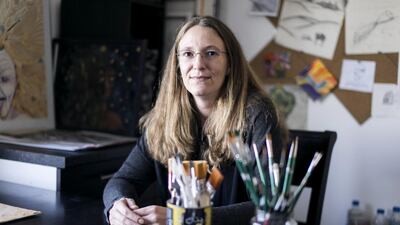 German artist Katharina Moeller. Reem Mohammed / The National