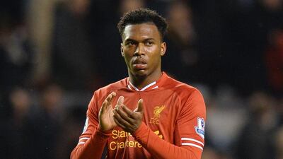 Daniel Sturridge has been limited to appearing in just three Premier League matches for Liverpool this season. Paul Ellis / AFP