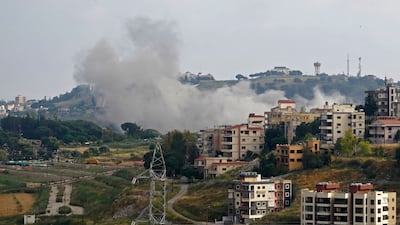 The aftermath of bombing by Israeli jets in the city of Nabatieh. AFP