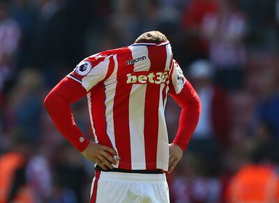 Stoke City's Xherdan Shaqiri reacts after Stoke City following a 2-1 defeat against Crystal Palace Dave Thompson / PA