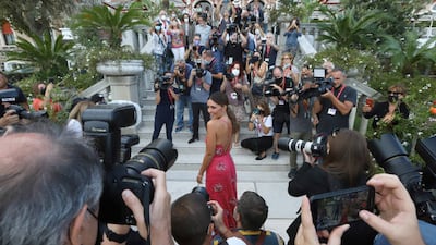 Hostess of the festival Serena Rossi attends the 'Patroness' photo call during the 78th Venice International Film Festival on August 31, 2021 in Venice, Italy. Getty Images