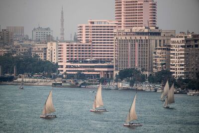 The Nile in central Cairo. AFP