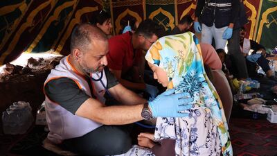 Volunteers helped with vaccinations for children and health check-ups