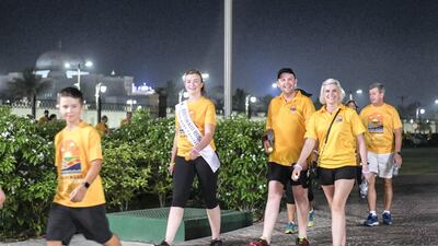 This year 1,600 people took part in the Darkness into Light walk at Emirates Palace.