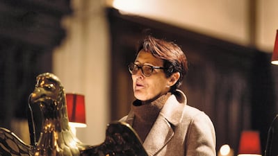Actor Fiona Shaw reads during the Singing for Syrians Carol Service in St Margaret’s Church, Westminster, in 2019. Courtesy Hands Up Foundation