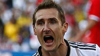 Miroslav Klose is one goal away from Ronaldo's World Cup record of 15.