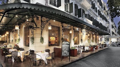 Like a Parisian pavement: Le Terrase at the Metropole Hanoi. Photo: Sofitel