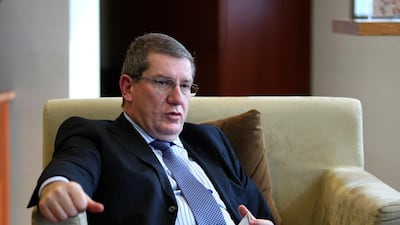 Iyad Malas, the chief executive of Majid Al Futtaim Holding, says “you get a global perspective on important matters” at the WEF . Pawan Singh / The National