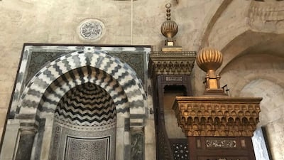 Inside Mohamed Bek Abo Dahab El Dahab Mosque. The Naguib Mahfouz Museum is adjoined to the mosque. Courtesy Walt Curnow