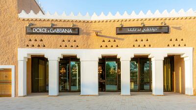 Dolce & Gabbana's new store and cafe in Diriyah, Saudi Arabia. Photo: Dolce & Gabbana