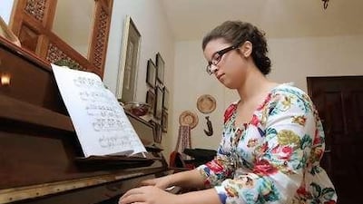Ghadeer Abeidoh, 18, has been reading music since she was 5 years old.