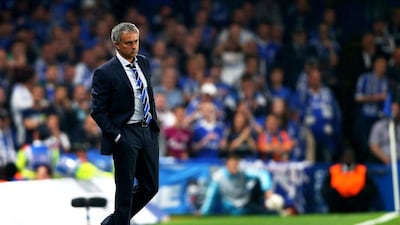 Chelsea manager Jose Mourinho looks on during his side's draw against Schalke in the Uefa Champions League on Wednesday night. Clive Rose / Getty Images / September 17, 2014