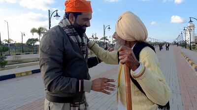 Sikka Khan with Mr Dhillon.