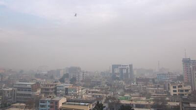 The US State Department's air quality index describes Kabul's air in winter as often "hazardous." Stefanie Glinski for The National
