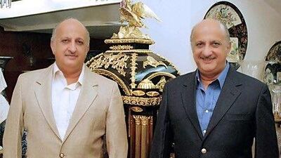 Munchi, right, and Dinsha Shroff are owners and founders of antique stores including the Royal Treasures Gallery in Dubai and the Ancestry in Mumbai. Courtesy Munchi and Dinsha Shroff