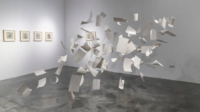 Syrian Palestinian artist Sawsan Al Bahar’s installation 'Leaving is Home' from her first solo exhibition Talaliya at Firetti Contemporary is an immersive exploration of personal history.