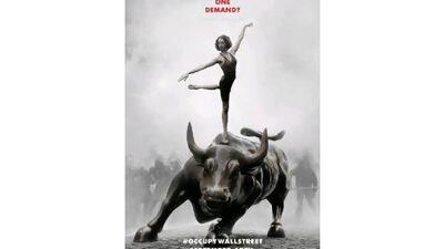 Using this image in a Twitter campaign, the Canadian magazine Adbusters tapped into the growing discontent in North America.