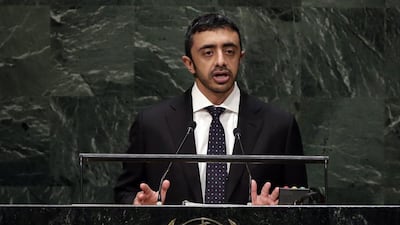 Foreign Minister Sheikh Abdullah Bin Zayed says the UAE's shared values with Canada go well beyond just battling ISIL. Photo: Richard Drew / AP