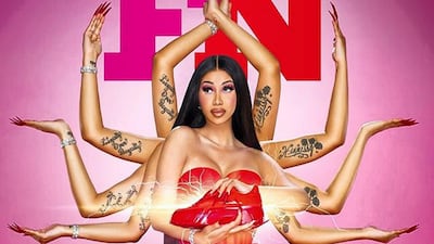 Cardi B's photo shoot for 'Footwear News' has been accused of cultural appropriation. Instagram / Footwear News
