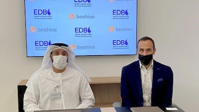 Emirates Development Bank signed an agreement with Beehive to expand funding options for Small and Medium-sized Enterprises. Wam