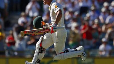 David Warner finished with 112 from 140 balls on Sunday. David Gray / Reuters