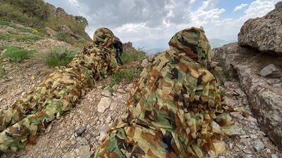 Turkish soldiers take part in operations in the Metina and Avasin-Basyan regions of northern Iraq. Getty