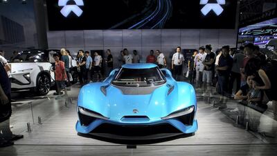 Shares of NIO have plunged 60 per cent since the company had its initial public offering in New York last year. AFP