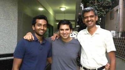 From left, Mathew Cherian, Tushar Vashisht and Sachin Shenoy. Courtesy Tushar Vashisht