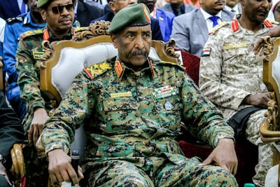 Gen Abdel Fattah Al Burhan says armed groups helping the army are ordinary citizens who answered his call to arms. AFP