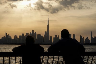 A general view of the Dubai skyline. Talent gravitates towards global city-states precisely because they have proved their resilience time and again. Reuters