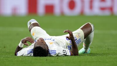 Vinicius Junior of Real Madrid during the shock defeat. Getty