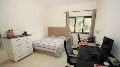 Son Viraj, 14, has space to study in his bedroom